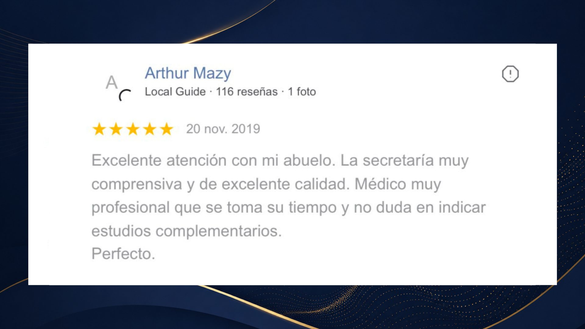 Reseña de Google de Arthur Mazy